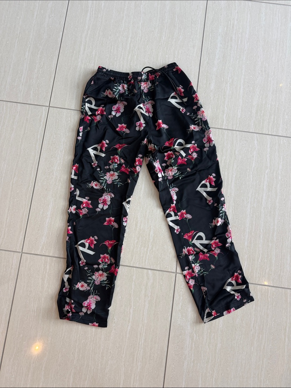 Represent Black Floral Print Lounge Pants